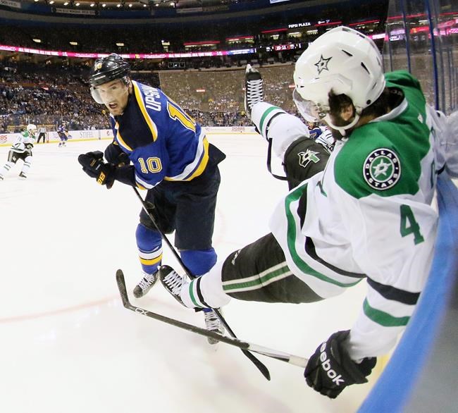 Blues' winger Scottie Upshall watches from afar as hometown Fort McMurray burns | iNFOnews.ca