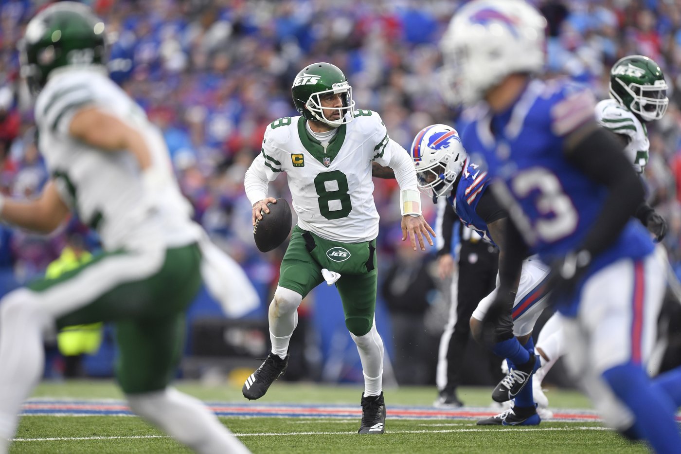 Bills clinch the AFC's No. 2 seed with a 40-14 rout of the undisciplined Jets | iNFOnews.ca Bills clinch the AFC's No. 2 seed with a 40-14 rout of the undisciplined Jets | iNFOnews.ca