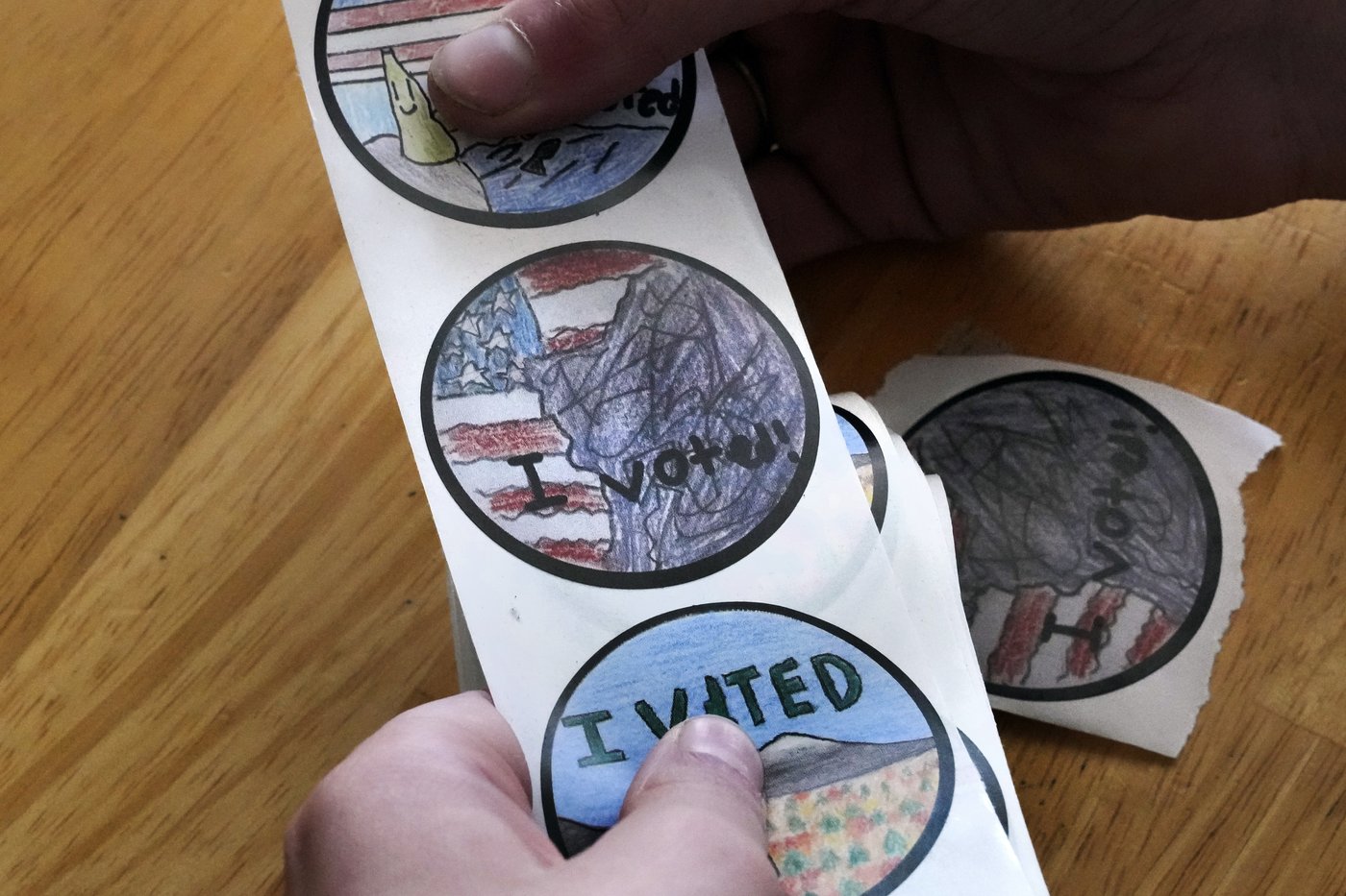 Creative 'I Voted' stickers branch out beyond the familiar flag design | iNFOnews.ca