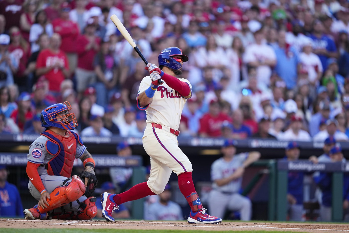 Phillies' Kyle Schwarber hits a leadoff homer in Game 1 NLDS loss to the Mets | iNFOnews.ca Phillies' Kyle Schwarber hits a leadoff homer in Game 1 NLDS loss to the Mets | iNFOnews.ca