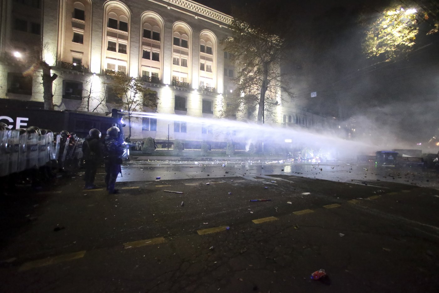 More than 100 arrested as Georgian police clash with protesters over suspension of EU talks | iNFOnews.ca More than 100 arrested as Georgian police clash with protesters over suspension of EU talks | iNFOnews.ca