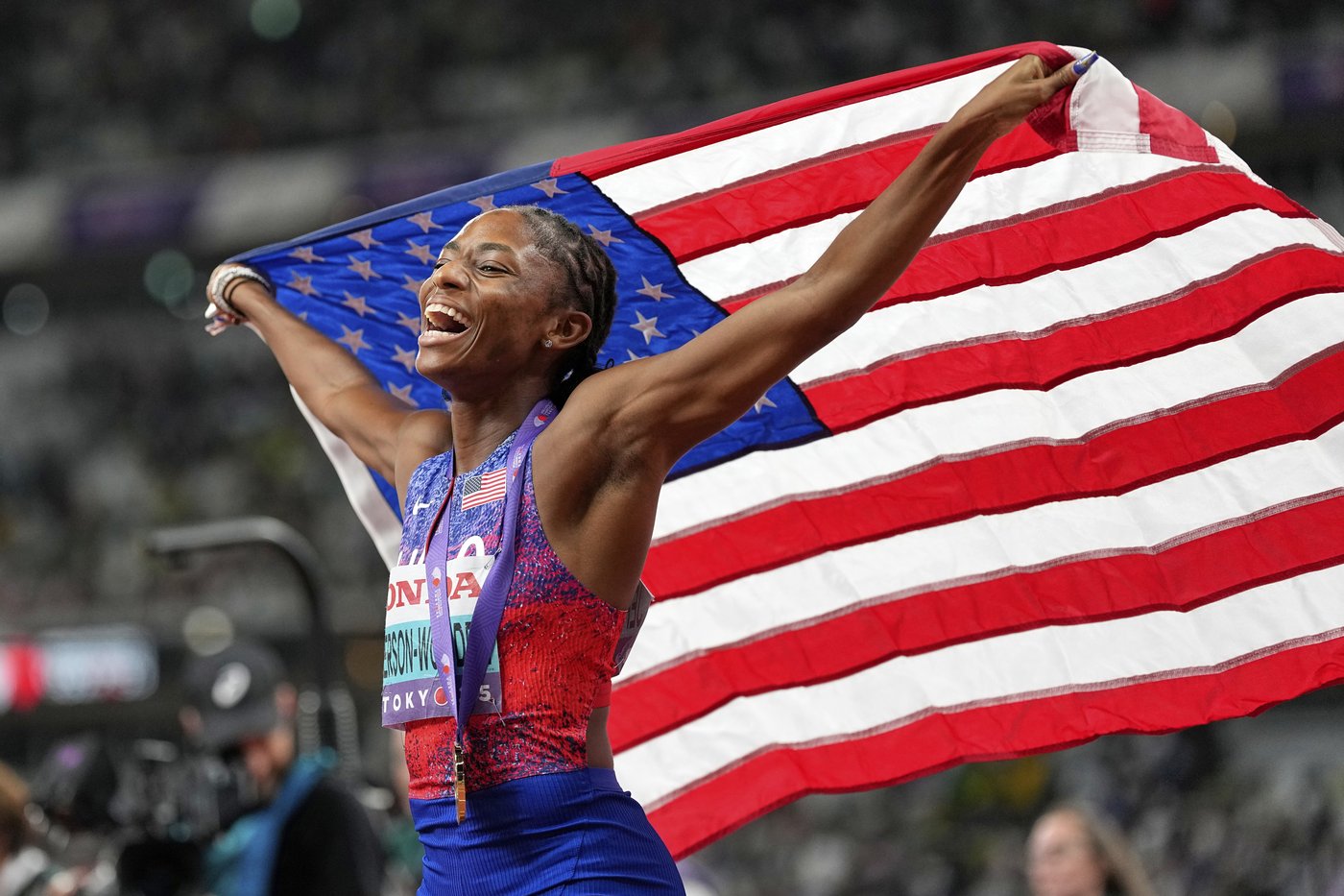 New US sprint star Melissa Jefferson-Wooden helped save her dad's life when she was 17 | iNFOnews.ca