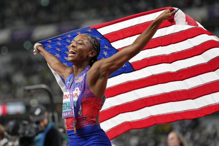 New US sprint star Melissa Jefferson-Wooden helped save her dad's life when she was 17 | iNFOnews.ca