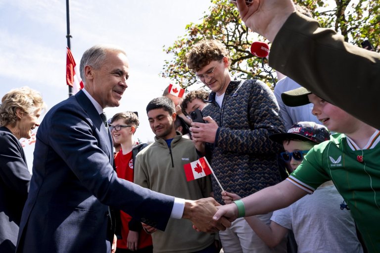 Carney gets warm welcome while visiting family's ancestral home in County Mayo | iNFOnews.ca
