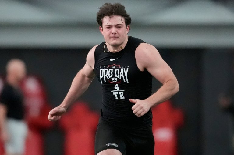 Georgia's Oscar Delp impresses at pro day after missing NFL combine drills with foot injury | iNFOnews.ca