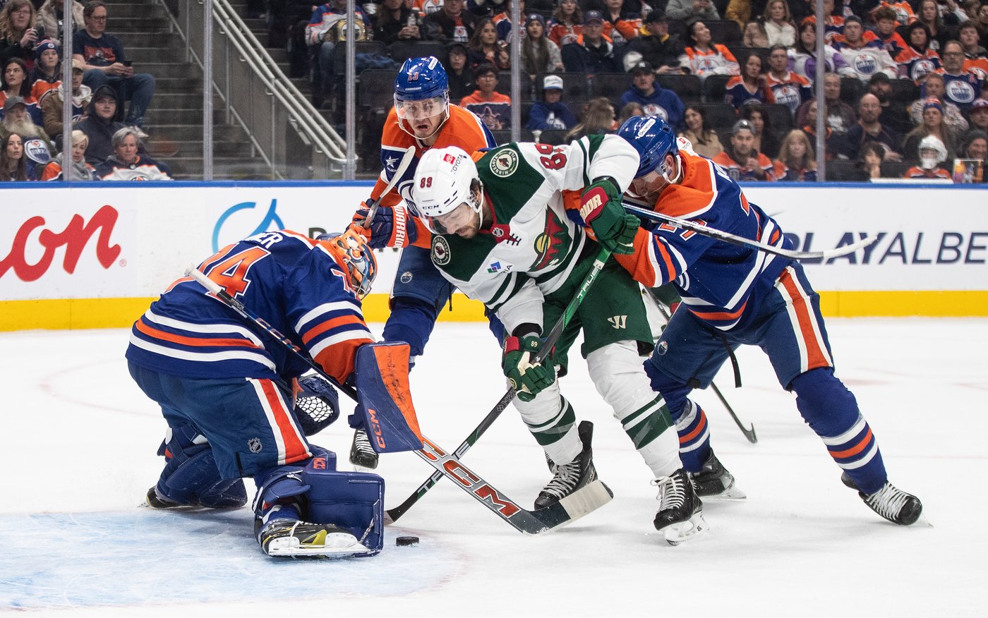Gaudreau's three-point effort leads Wild past Oilers 5-3 | iNFOnews.ca