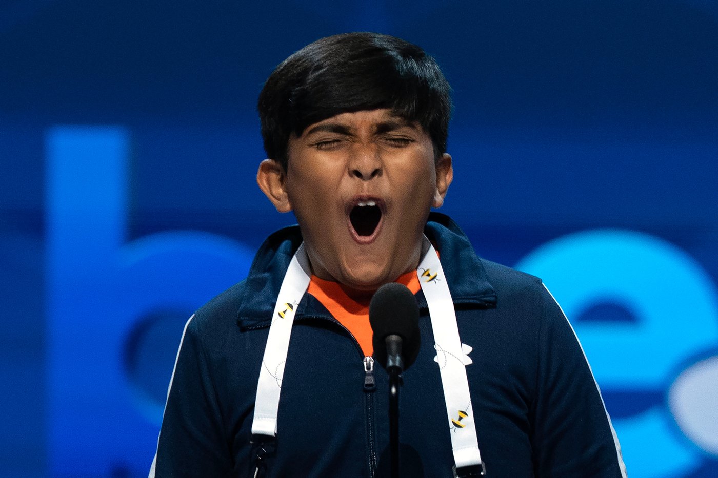 Photos of students competing for the Scripps National Spelling Bee trophy | iNFOnews.ca