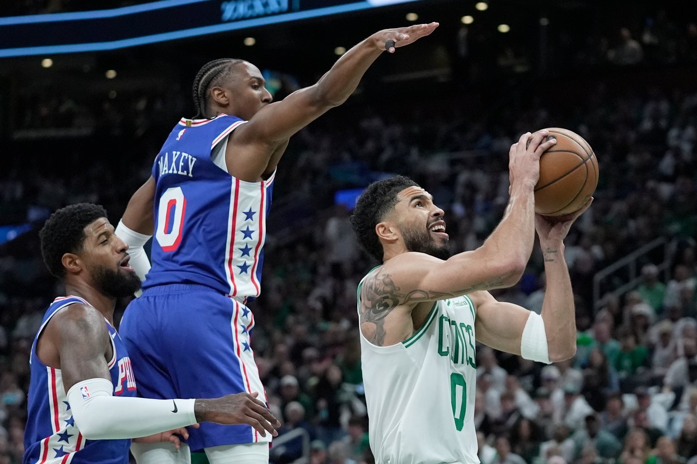 Jayson Tatum has strong return to playoffs for Celtics, who rout 76ers 123-91 in Game 1 | iNFOnews.ca Jayson Tatum has strong return to playoffs for Celtics, who rout 76ers 123-91 in Game 1 | iNFOnews.ca