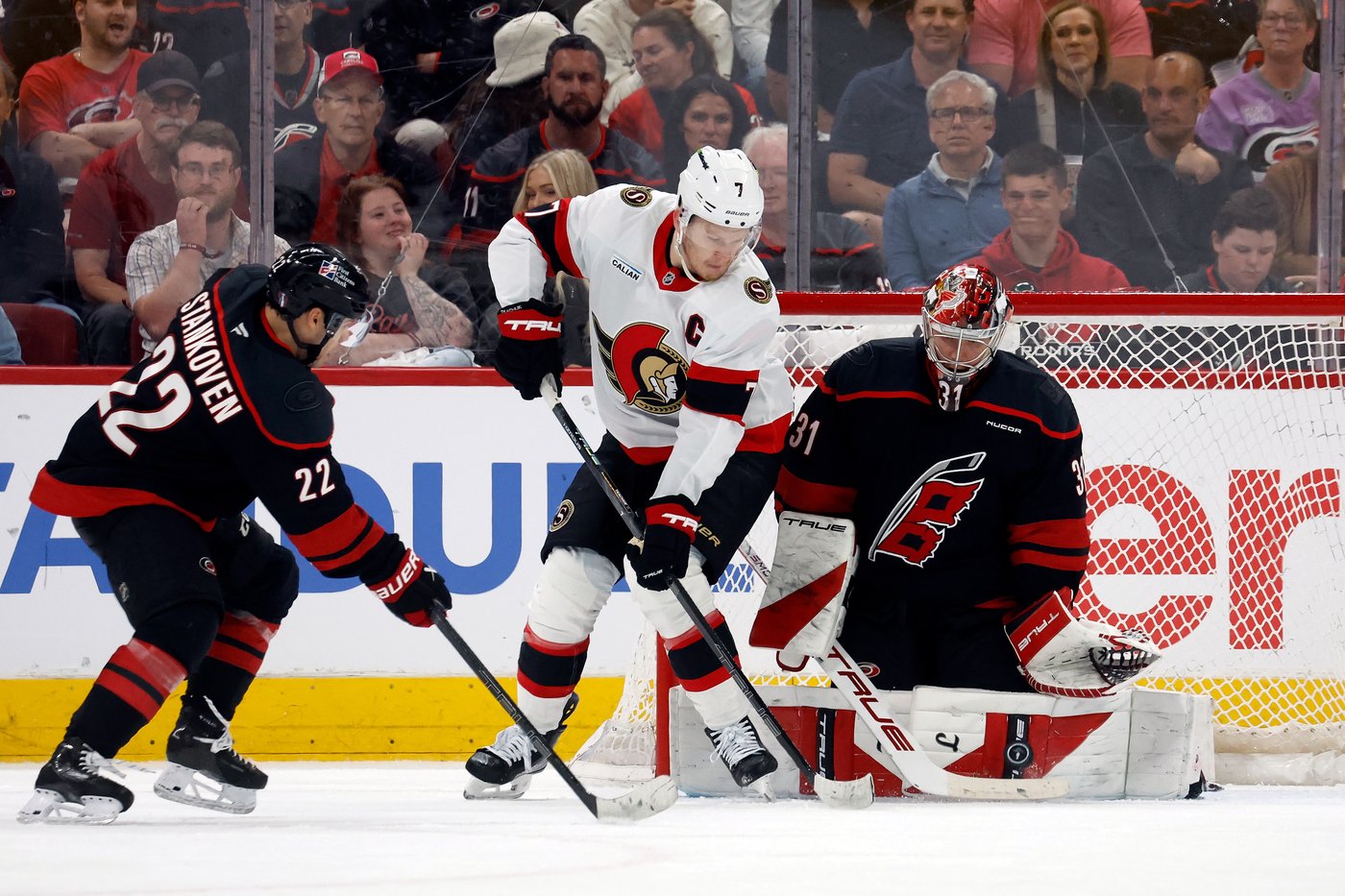Stankoven, Hall, Andersen help Carolina Hurricanes top the Ottawa Senators 2-0 to open NHL playoffs | iNFOnews.ca Stankoven, Hall, Andersen help Carolina Hurricanes top the Ottawa Senators 2-0 to open NHL playoffs | iNFOnews.ca