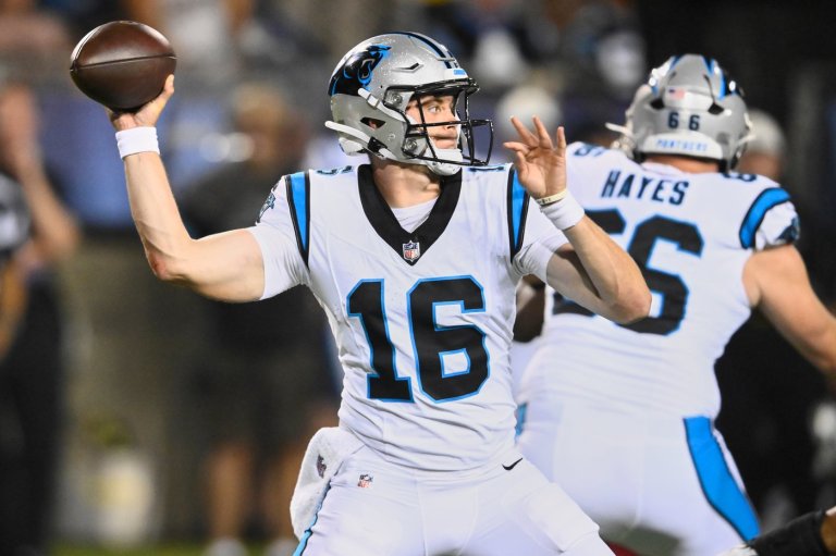 Undrafted rookie quarterback Haynes King leads Panthers to 33-30 comeback win over Cardinals | iNFOnews.ca