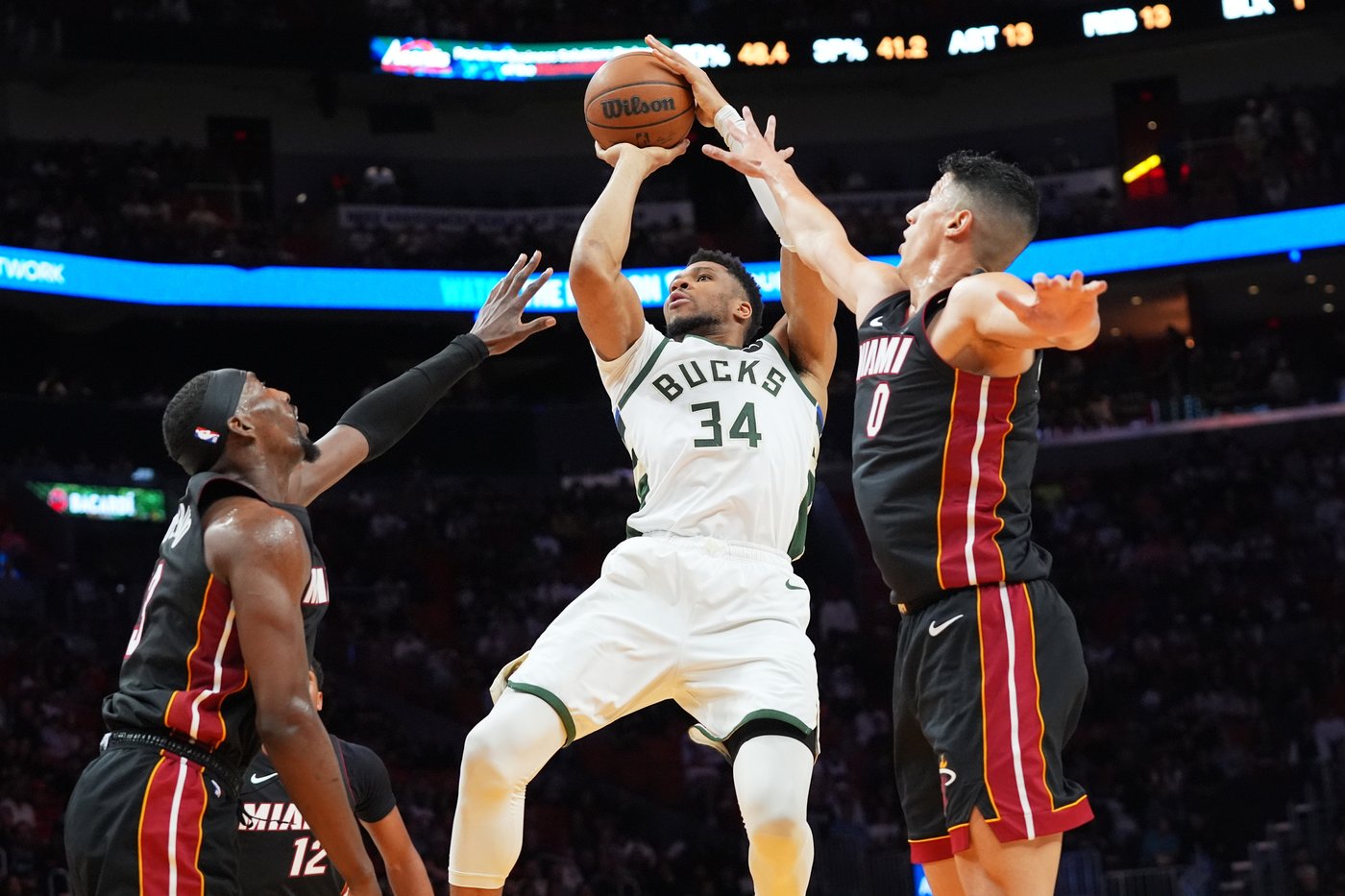 Pelle Larsson scores 28, Bam Adebayo adds 21 and Heat top Bucks 112-105 for 7th consecutive win | iNFOnews.ca