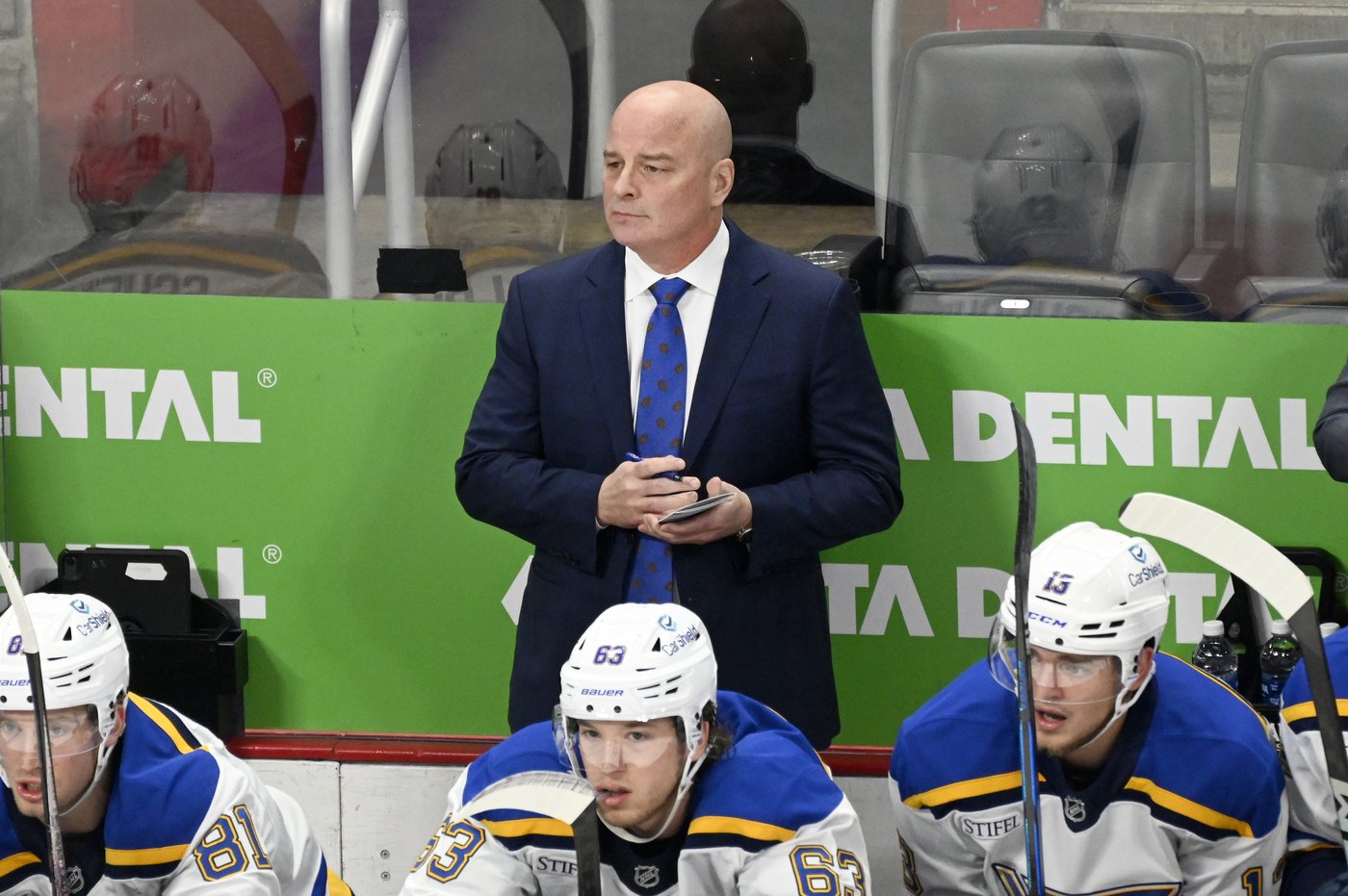 Holloway gets 1st career hat trick as the Blues blank the Red Wings 4-0 | iNFOnews.ca Holloway gets 1st career hat trick as the Blues blank the Red Wings 4-0 | iNFOnews.ca