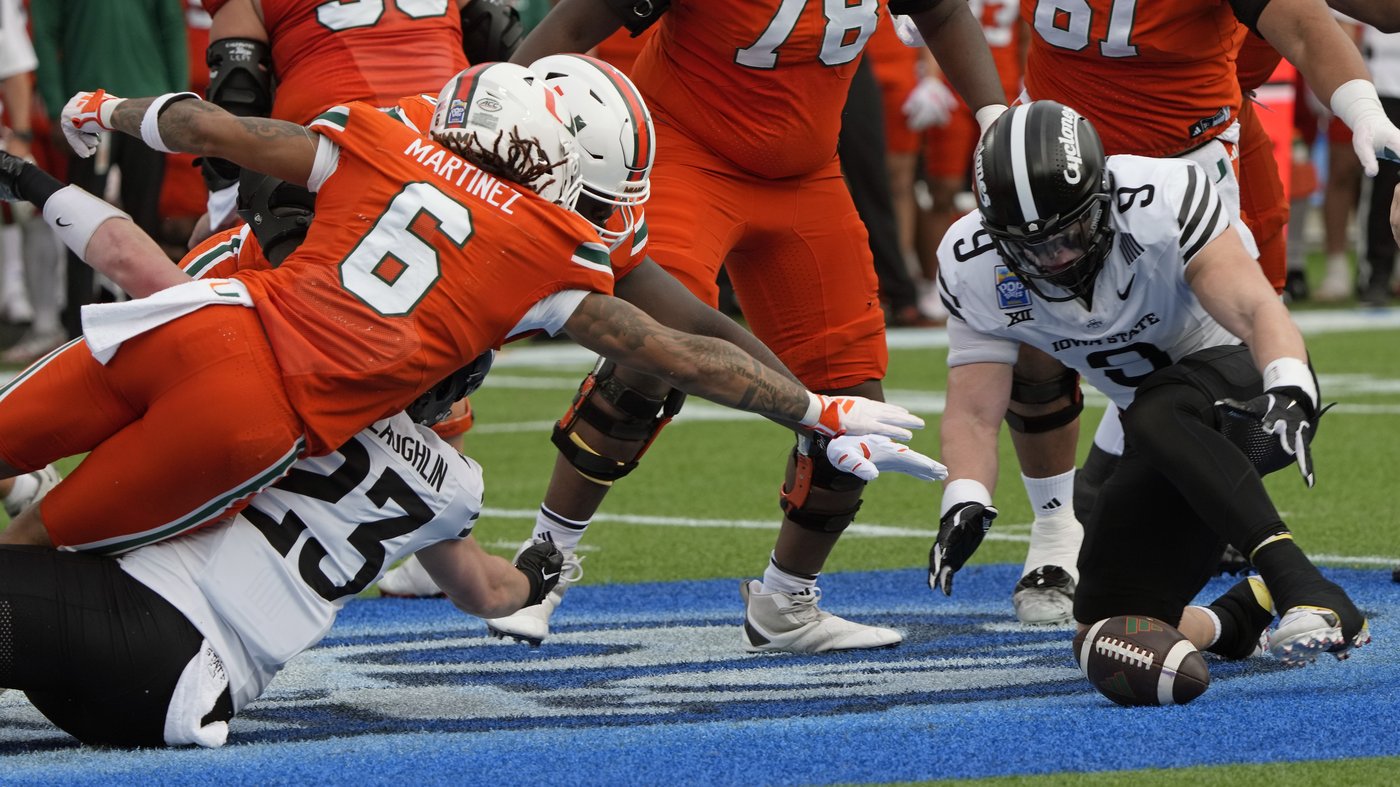 No. 18 Iowa State wins 11 games for 1st time, tops No. 15 Miami 42-41 in Pop-Tarts Bowl | iNFOnews.ca