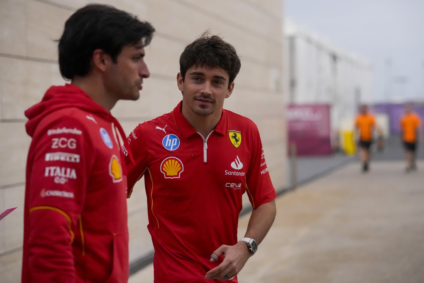 Ferrari teammates Charles Leclerc and Carlos Sainz Jr. clear the air after frustration in Las Vegas | iNFOnews.ca