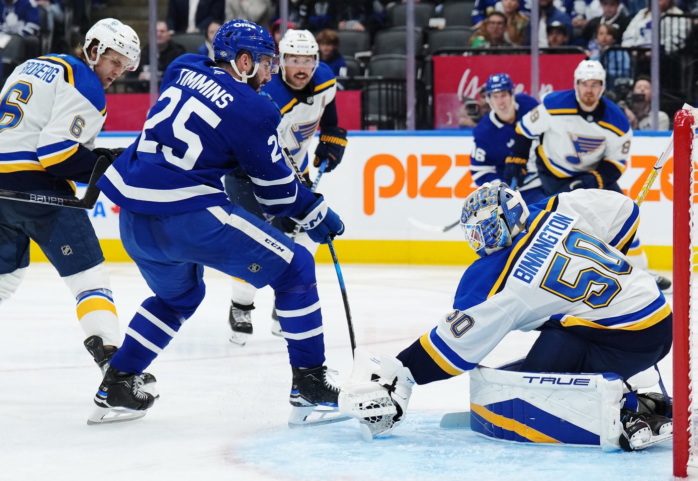 Binnington backstops Blues over Maple Leafs in Woll's return to action | iNFOnews.ca
