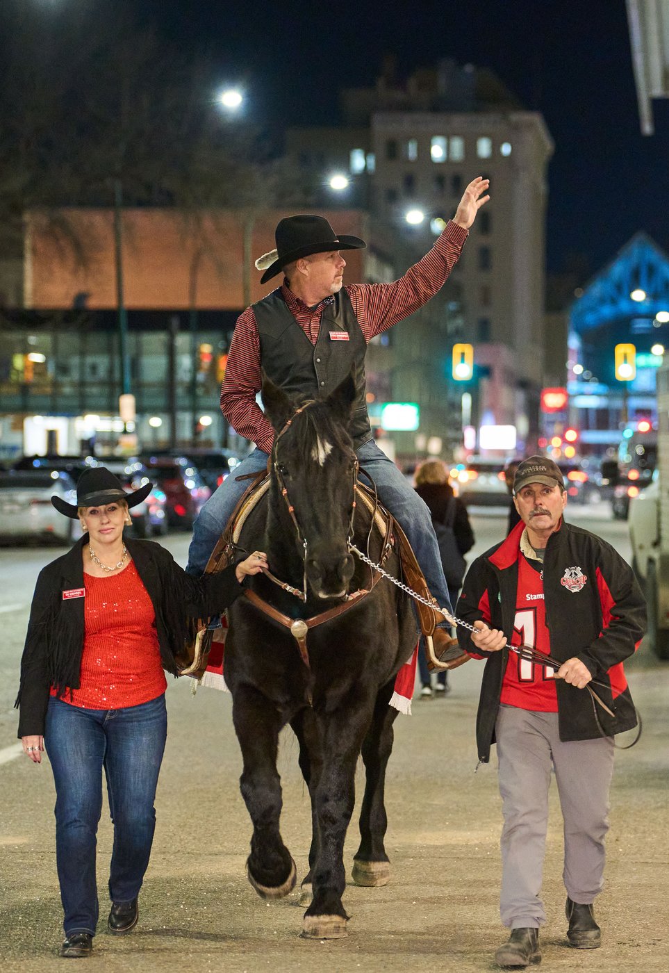 Photo Gallery: Grey Cup horse Tuffy Nuff arrives in Winnipeg | iNFOnews.ca