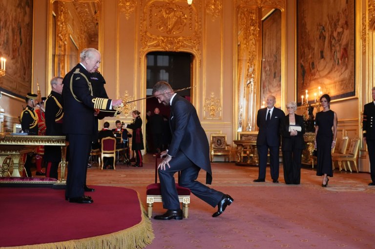 Bend a knee like Beckham: Soccer star is knighted by King Charles III | iNFOnews.ca Bend a knee like Beckham: Soccer star is knighted by King Charles III | iNFOnews.ca