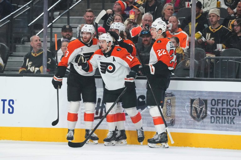 Konecny scores twice as Flyers end 6-game skid with 2-1 victory at Vegas | iNFOnews.ca