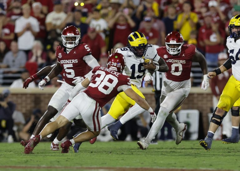 Michigan freshman QB Bryce Underwood stifled in 24-13 loss to Oklahoma | iNFOnews.ca
