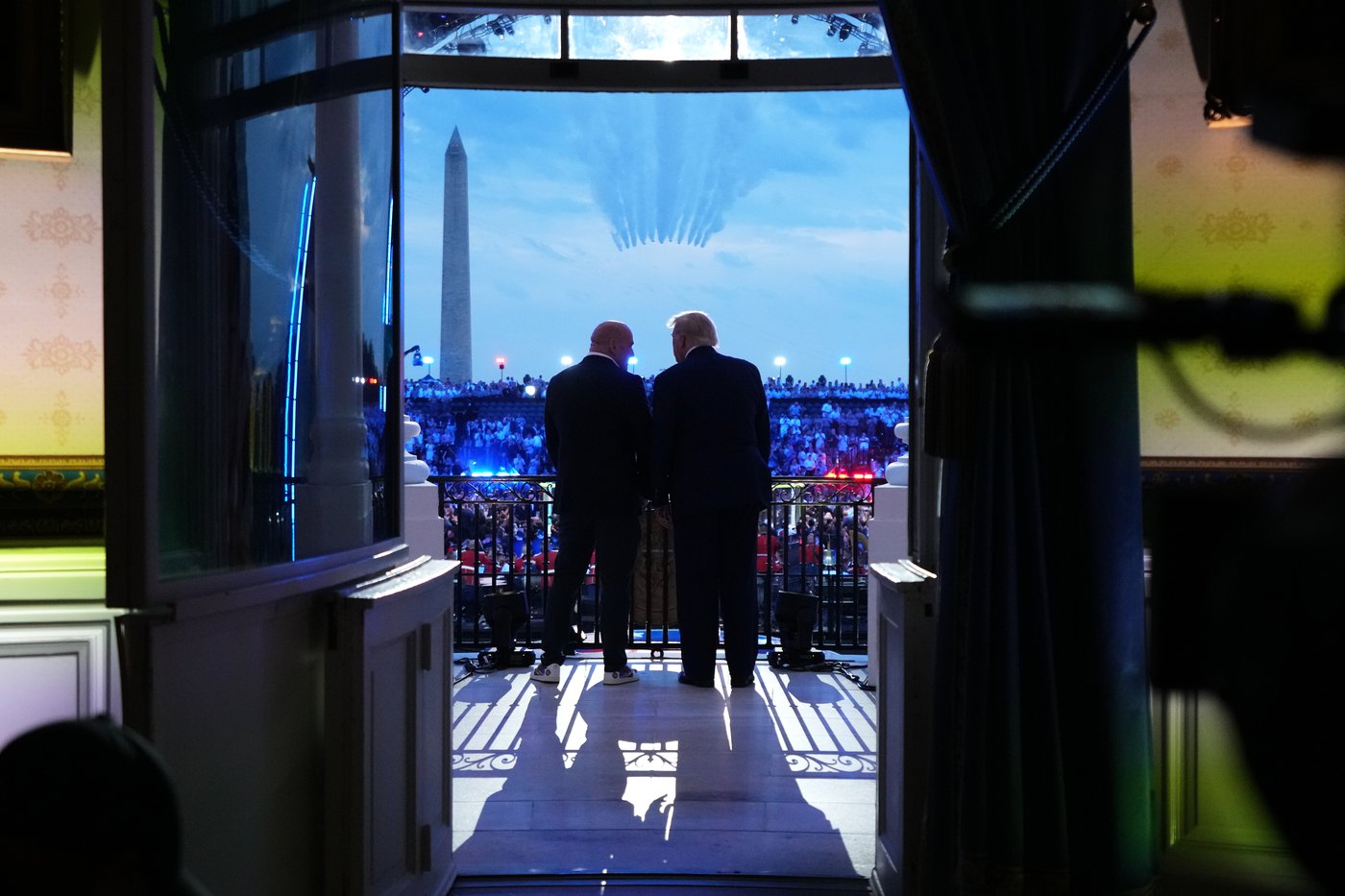 An octagon on the White House lawn for Trump's 80th birthday and the nation's 250th, in photos | iNFOnews.ca
