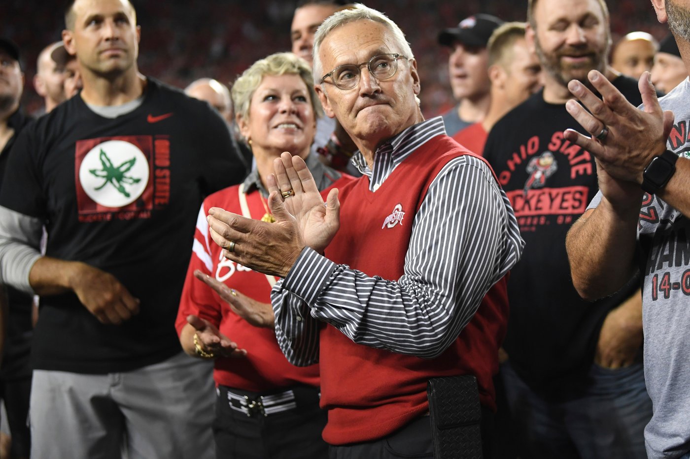 Ohio Lt. Gov. Jim Tressel puts his iconic red sweater-vest on the line ahead of Michigan showdown | iNFOnews.ca