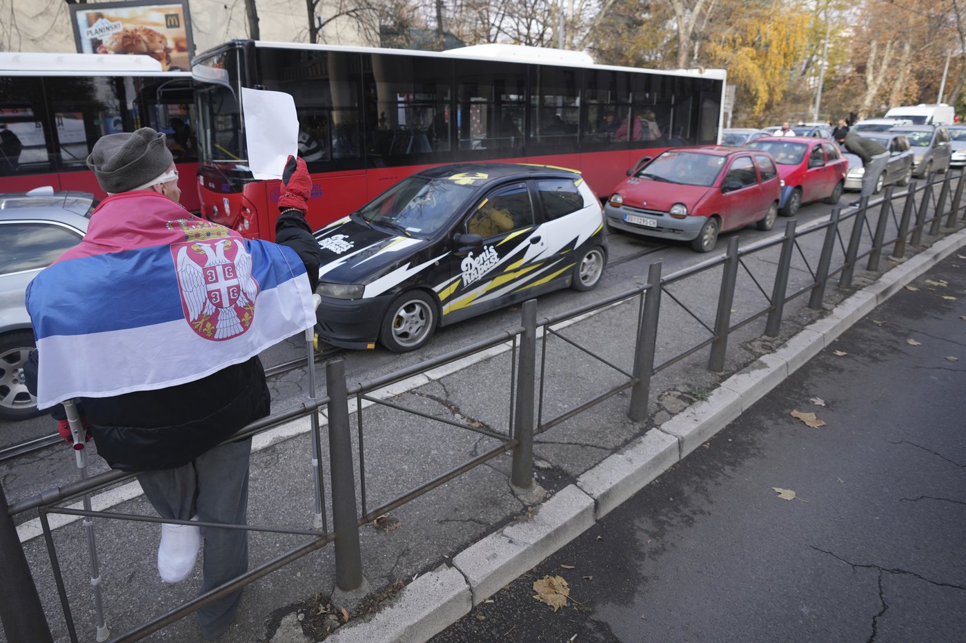 Car rams and injures orchestral musicians in Belgrade during a protest over station roof collapse | iNFOnews.ca