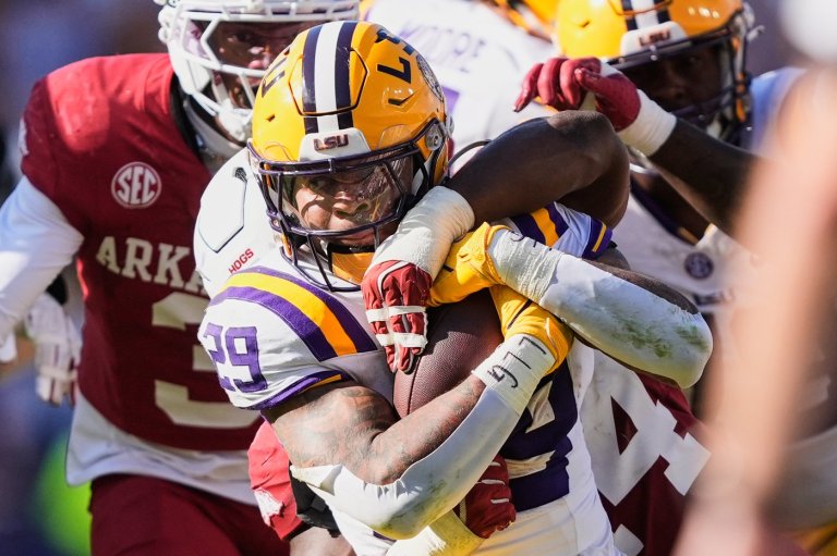 LSU gets first win under interim coach Frank Wilson against Arkansas, 23-22 | iNFOnews.ca