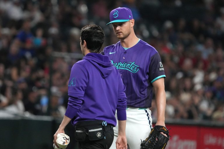 Diamondbacks starter Soroka leaves after 1 inning with apparent leg injury against Twins | iNFOnews.ca