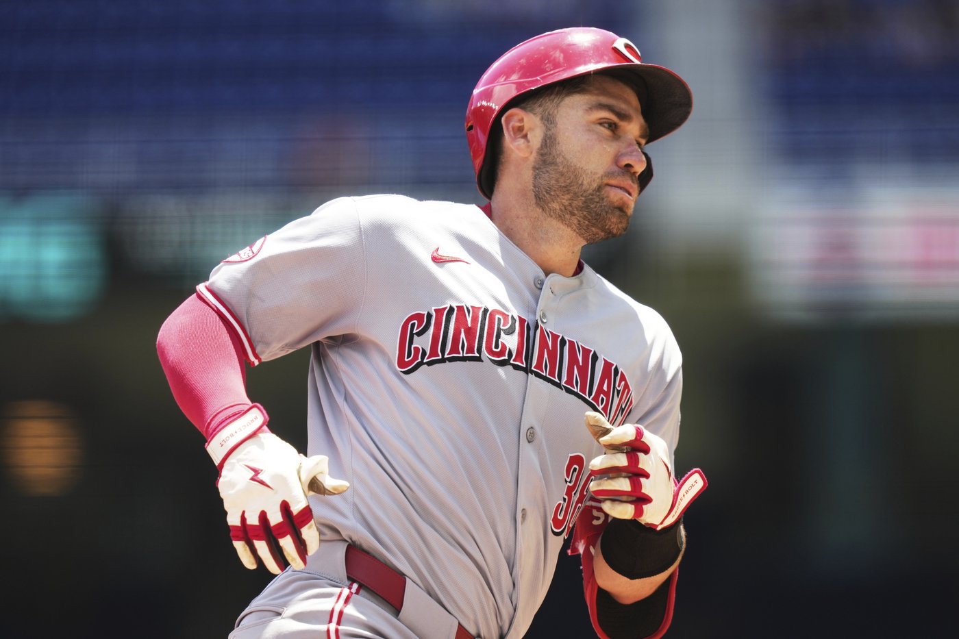 Wynns is a triple shy of the cycle, Singer strikes out 8 as Reds beat Marlins 5-2 | iNFOnews.ca Wynns is a triple shy of the cycle, Singer strikes out 8 as Reds beat Marlins 5-2 | iNFOnews.ca