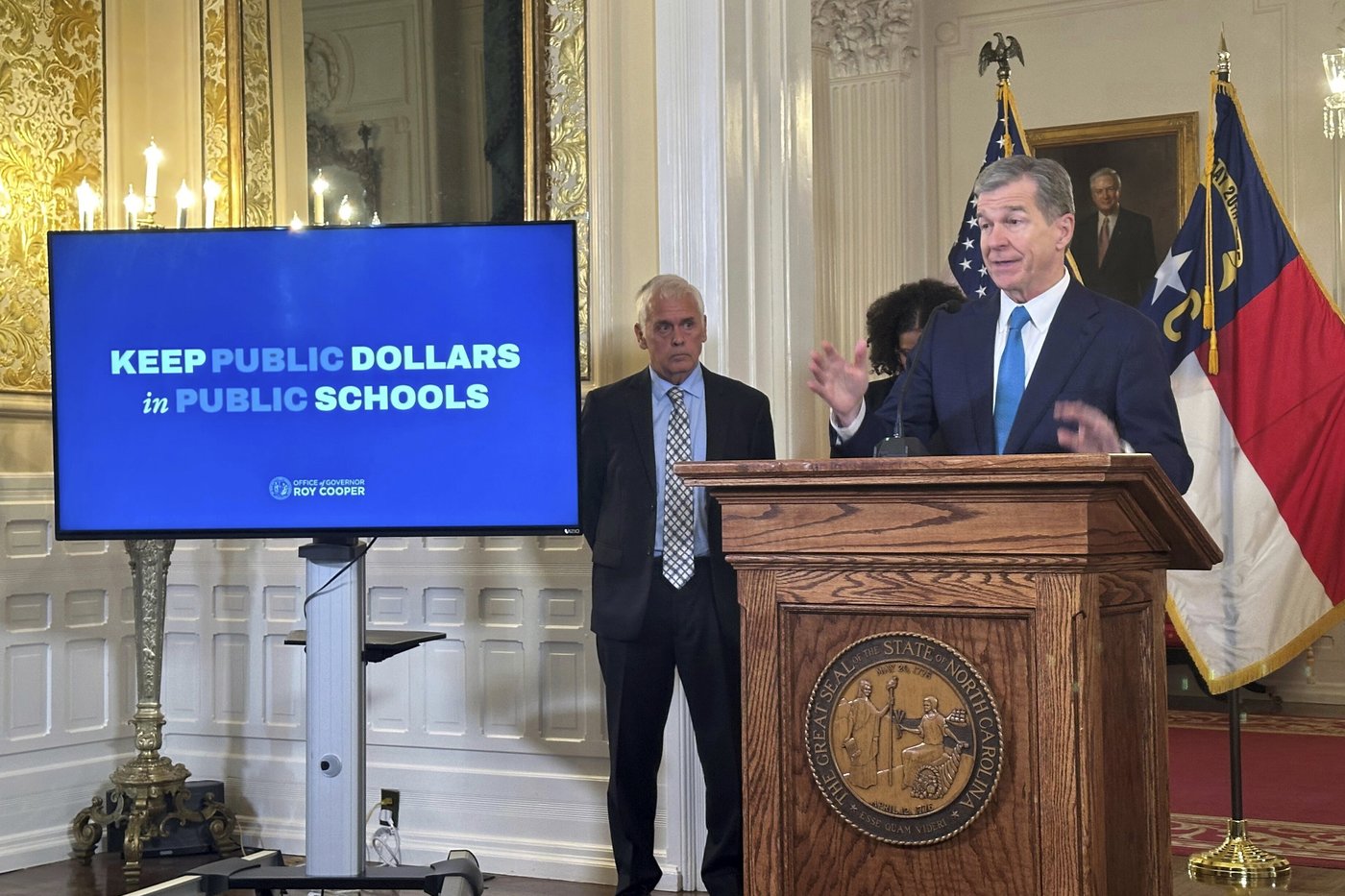 North Carolina's governor vetoes private school vouchers and immigration enforcement orders | iNFOnews.ca North Carolina's governor vetoes private school vouchers and immigration enforcement orders | iNFOnews.ca