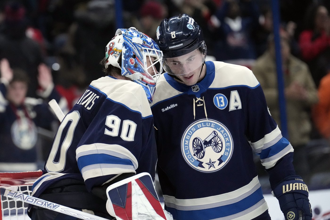 Monahan's 2 goals, Merzlikins' 40 saves help Blue Jackets stop skid, beat Devils 4-2 | iNFOnews.ca Monahan's 2 goals, Merzlikins' 40 saves help Blue Jackets stop skid, beat Devils 4-2 | iNFOnews.ca