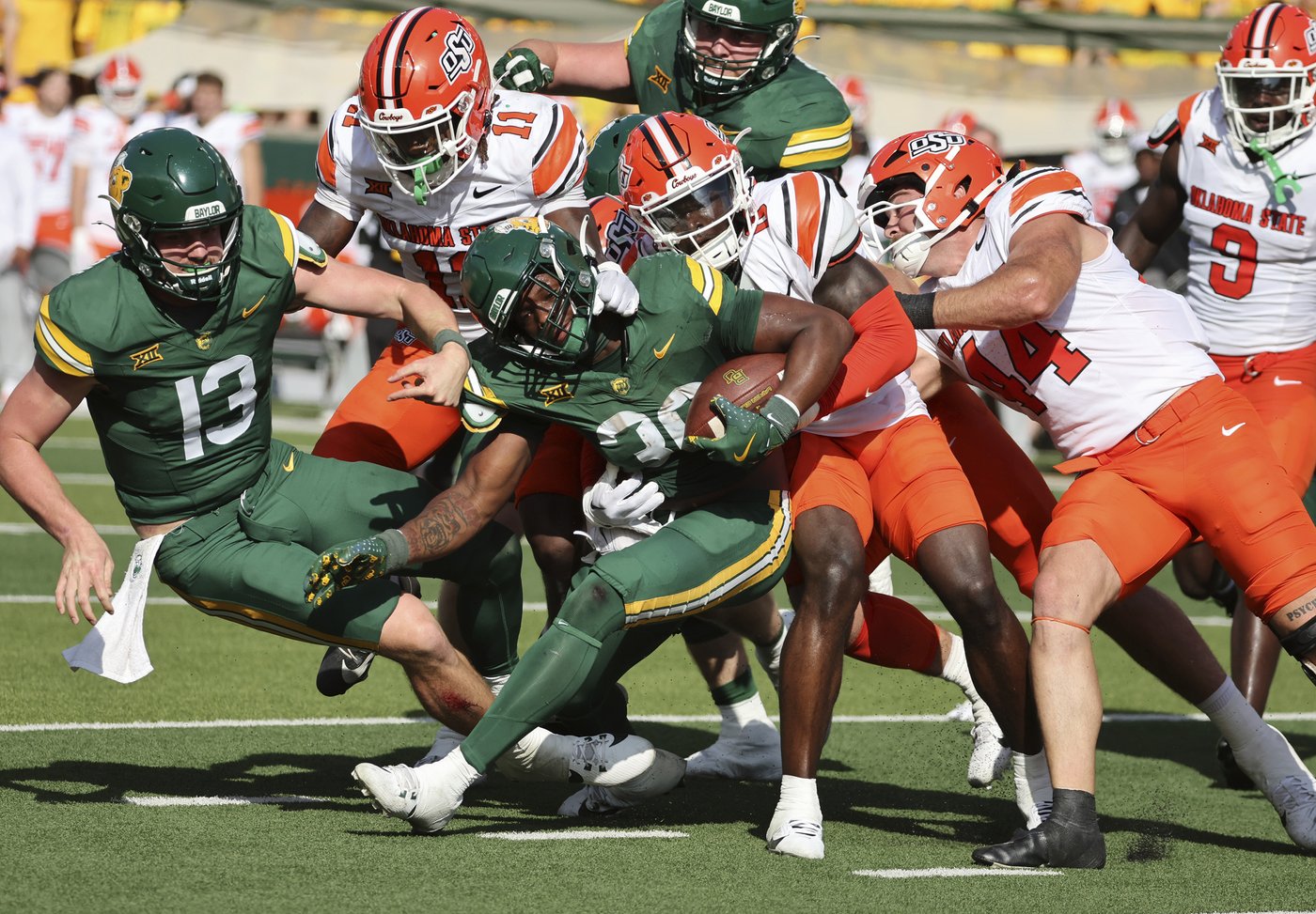 Baylor beats Oklahoma State 38-28 to end 8-game home Big 12 losing streak | iNFOnews.ca