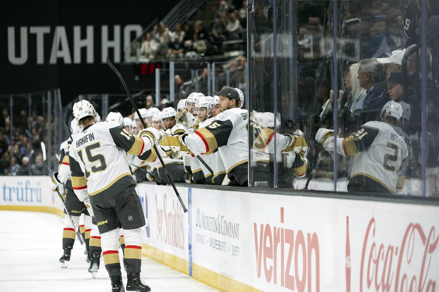 Karlsson scores 2 late goals and Golden Knights rally for 4-2 win over Utah | iNFOnews.ca Karlsson scores 2 late goals and Golden Knights rally for 4-2 win over Utah | iNFOnews.ca