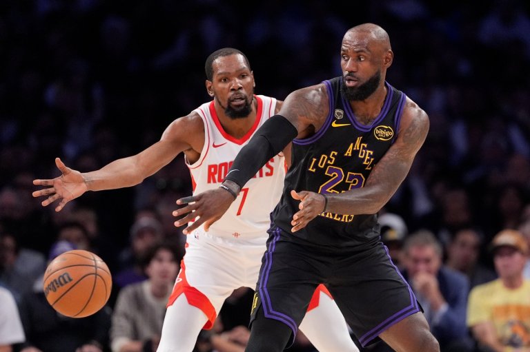 LeBron scores 28, leads short-handed Lakers past Durant's Rockets again 101-94 for 2-0 series lead | iNFOnews.ca