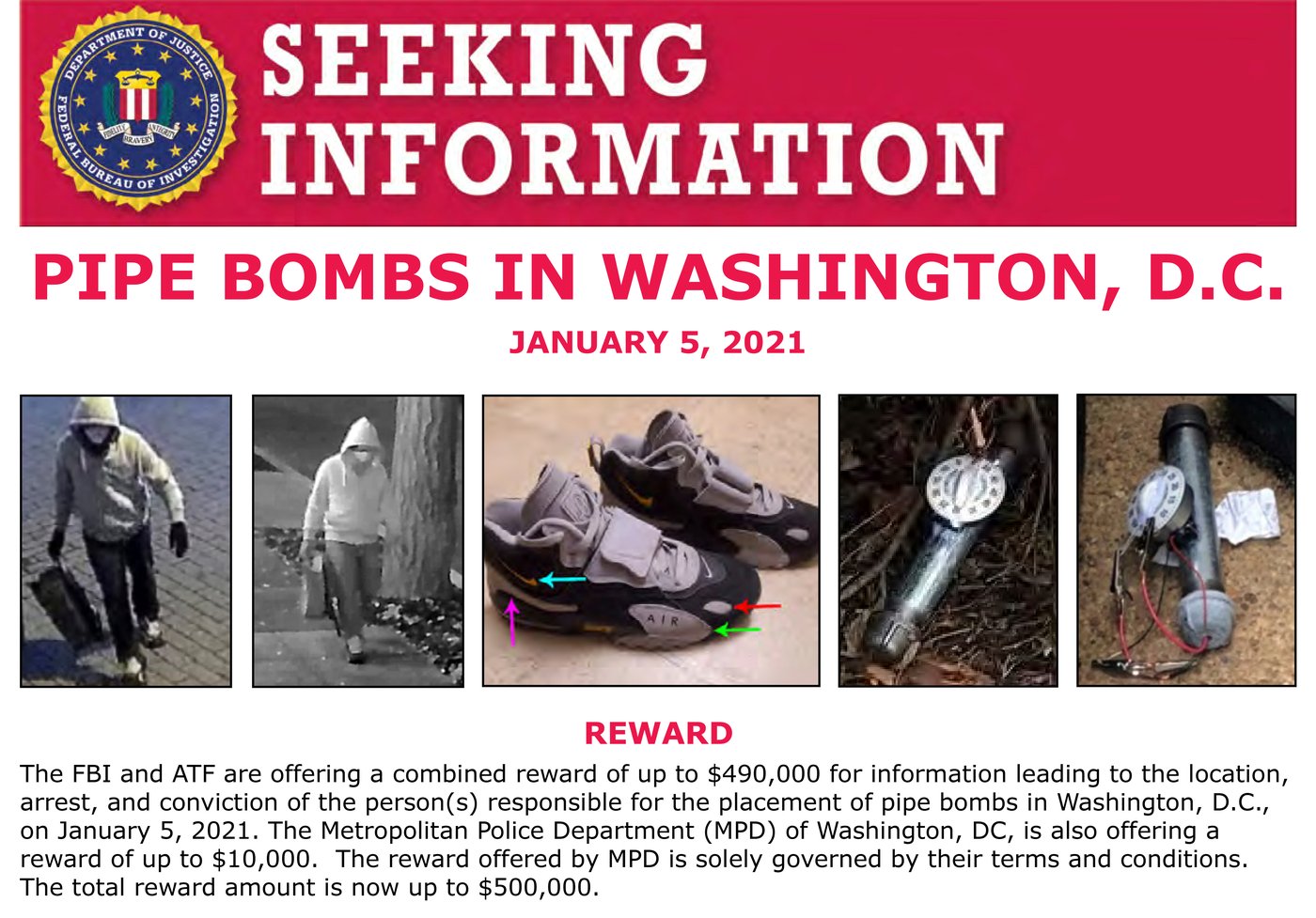 FBI makes arrest in investigation into pipe bombs placed in DC on eve of Jan. 6 riot, AP source says | iNFOnews.ca