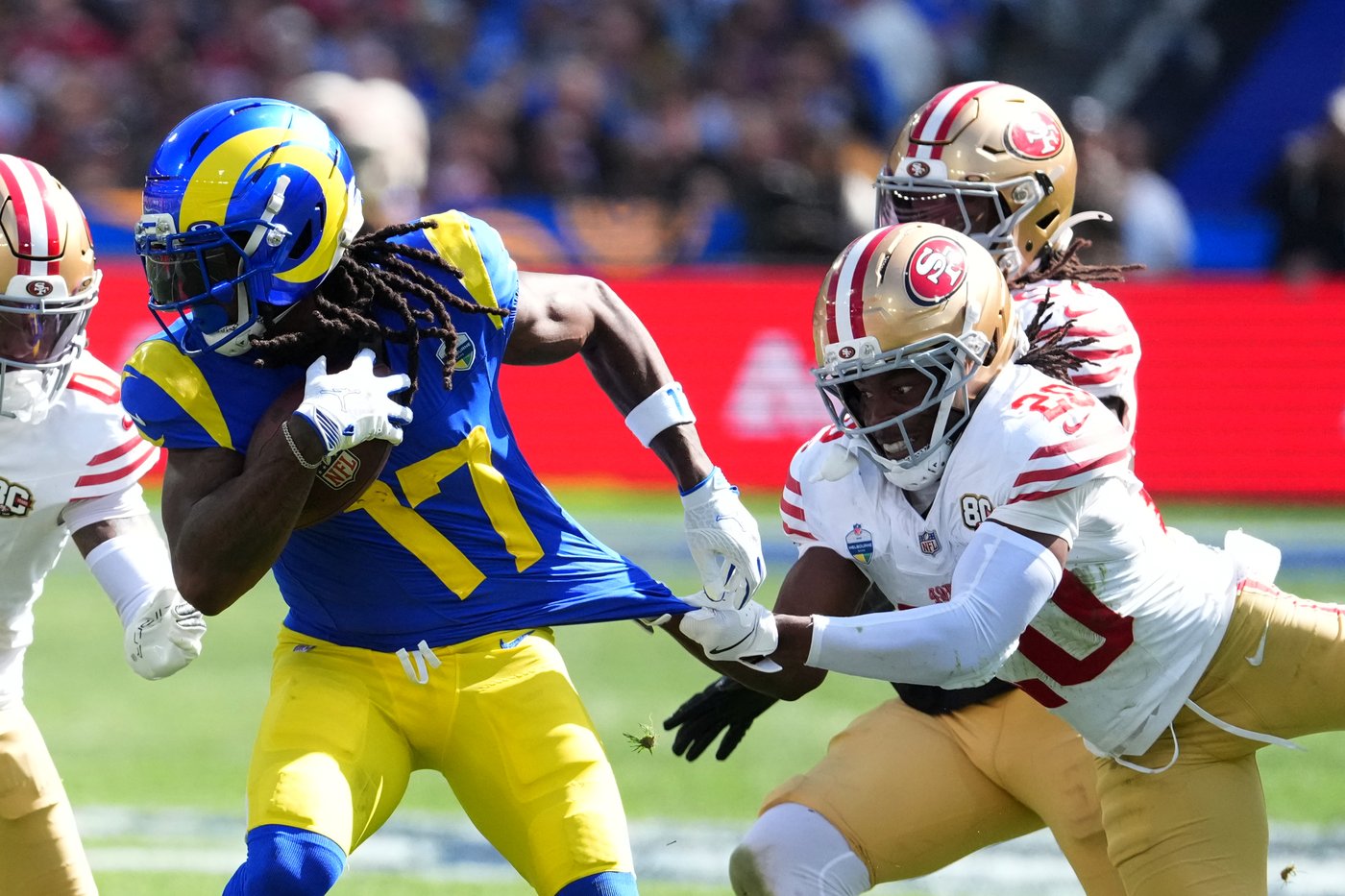 Myles Garrett acknowledges knee injury is significant after 0-tackle debut in Rams' Australia loss | iNFOnews.ca Myles Garrett acknowledges knee injury is significant after 0-tackle debut in Rams' Australia loss | iNFOnews.ca