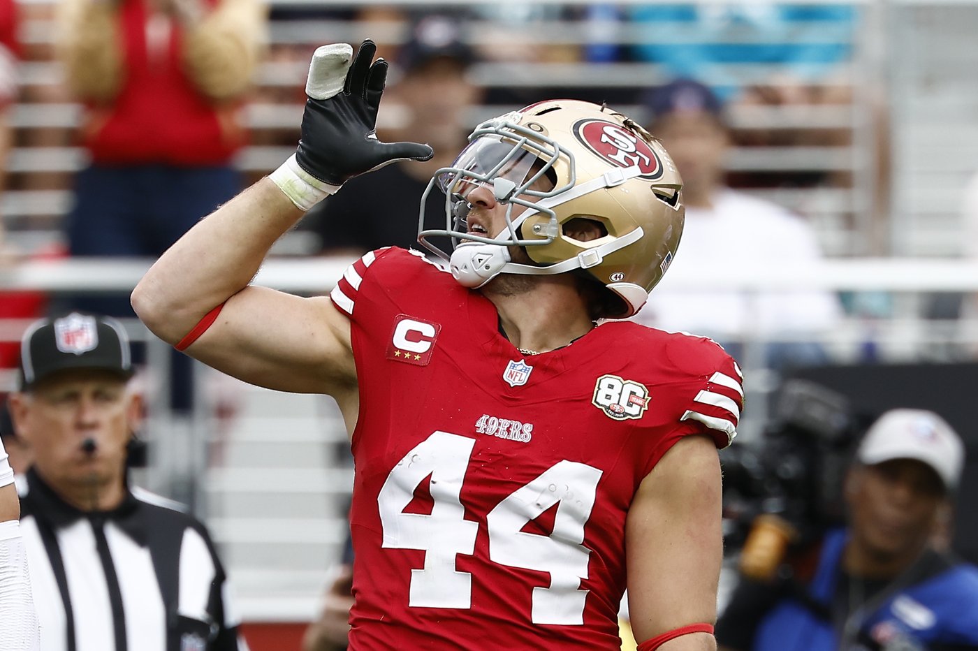 Kyle Juszczyk gets fined for chugging celebration that NFL says was beer and he says was juice | iNFOnews.ca Kyle Juszczyk gets fined for chugging celebration that NFL says was beer and he says was juice | iNFOnews.ca
