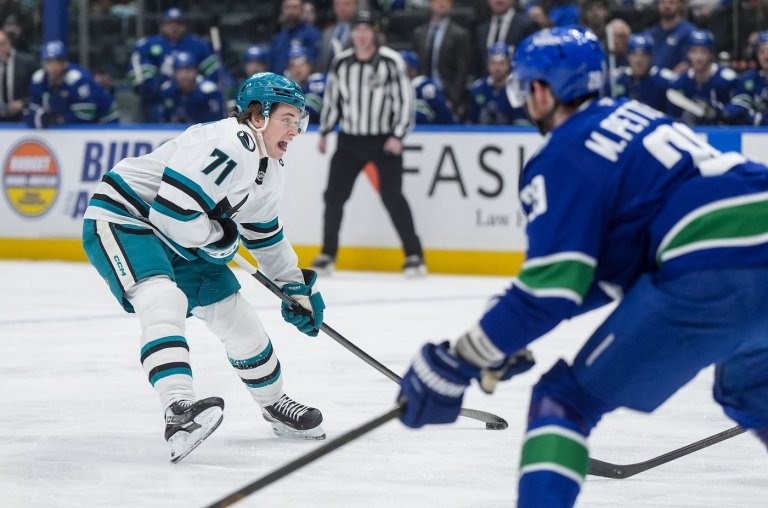 Celebrini nets four points, Sharks chomp down on Canucks with 5-2 win | iNFOnews.ca