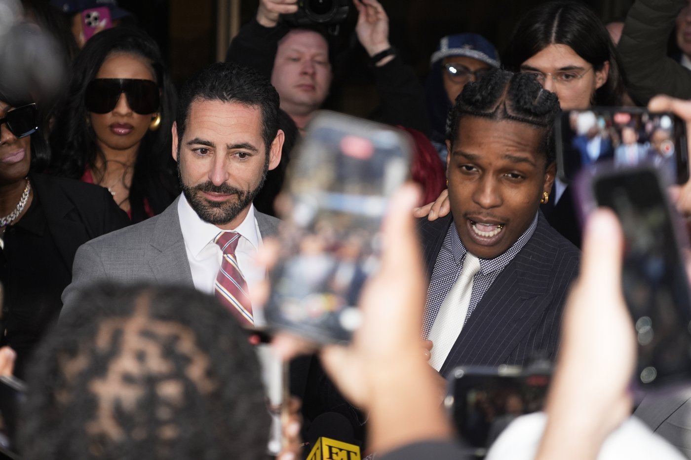 A$AP Rocky dives into Rihanna's arms as not guilty verdict is read at felony assault trial | iNFOnews.ca