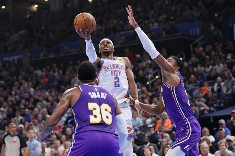 Gilgeous-Alexander scores 30 points as the Thunder beat Doncic and the Lakers 121-92 | iNFOnews.ca