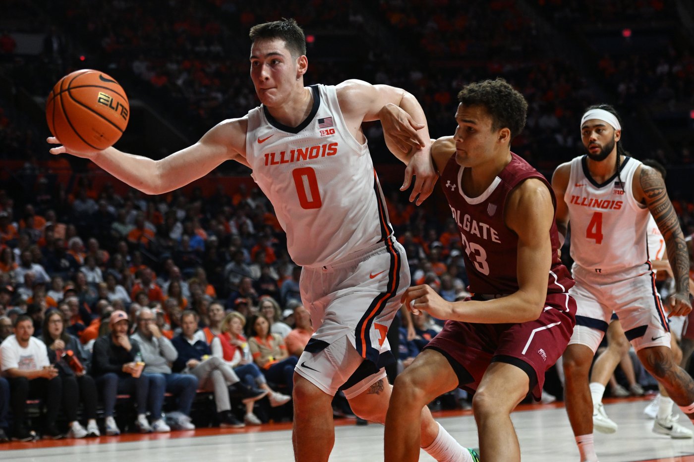 Mirkovic's 27 points and 21 rebounds carry No. 14 Illinois to 84-65 win over Colgate | iNFOnews.ca Mirkovic's 27 points and 21 rebounds carry No. 14 Illinois to 84-65 win over Colgate | iNFOnews.ca