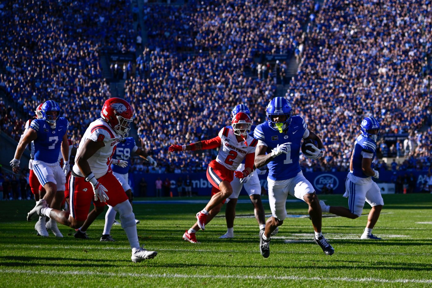 No. 14 BYU forces 4 turnovers in 63-7 rout of Utah Tech | iNFOnews.ca No. 14 BYU forces 4 turnovers in 63-7 rout of Utah Tech | iNFOnews.ca