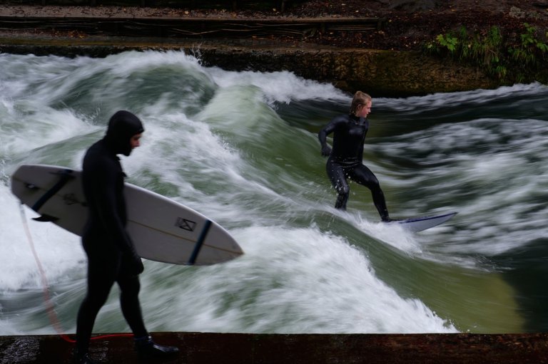 Munich's famous river wave has vanished after a cleanup. Surfers hope it will return soon | iNFOnews.ca Munich's famous river wave has vanished after a cleanup. Surfers hope it will return soon | iNFOnews.ca