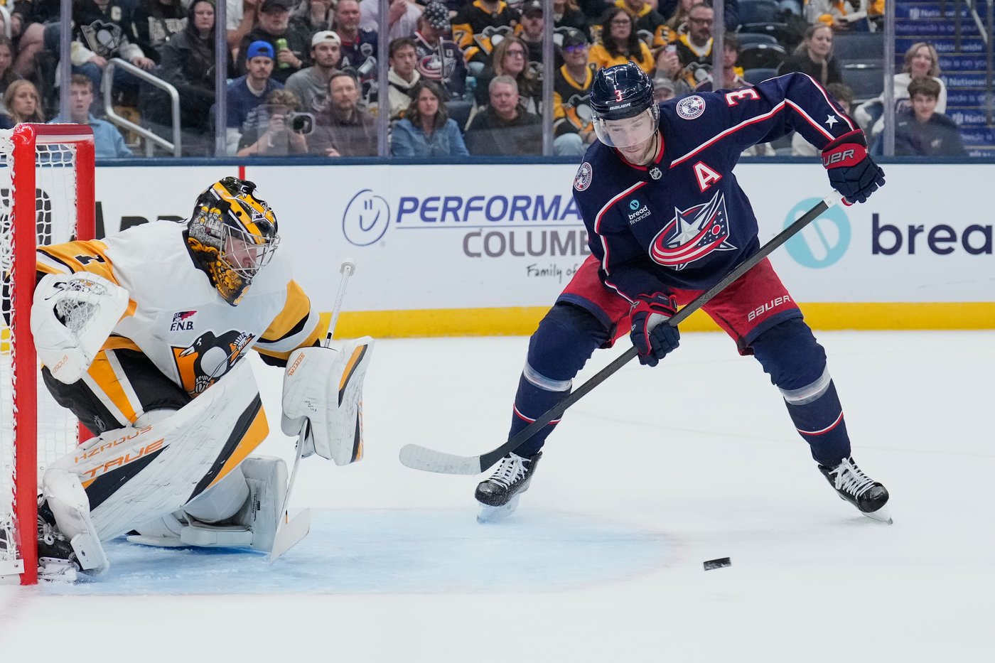 Kent Johnson scores lone goal in shootout to give Blue Jackets 3-2 win over Penguins | iNFOnews.ca Kent Johnson scores lone goal in shootout to give Blue Jackets 3-2 win over Penguins | iNFOnews.ca
