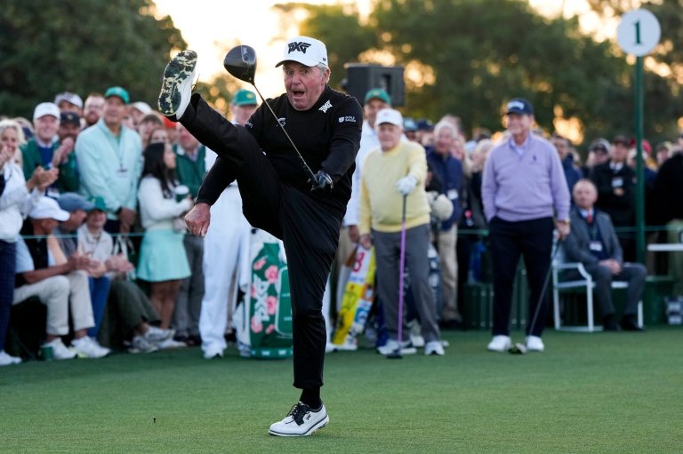 A wild hook and a big leg kick as Jack Nicklaus, Gary Player and Tom Watson open the Masters | iNFOnews.ca