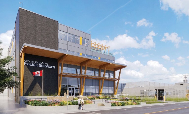 Rendering of a police station.