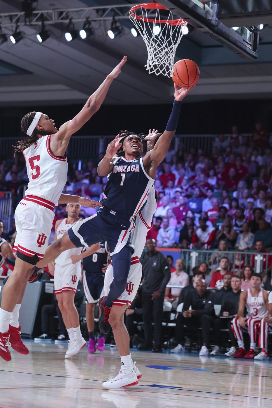 No. 3 Gonzaga bounces back from loss, swamps No. 14 Indiana 89-73 behind Nembhard double-double | iNFOnews.ca
