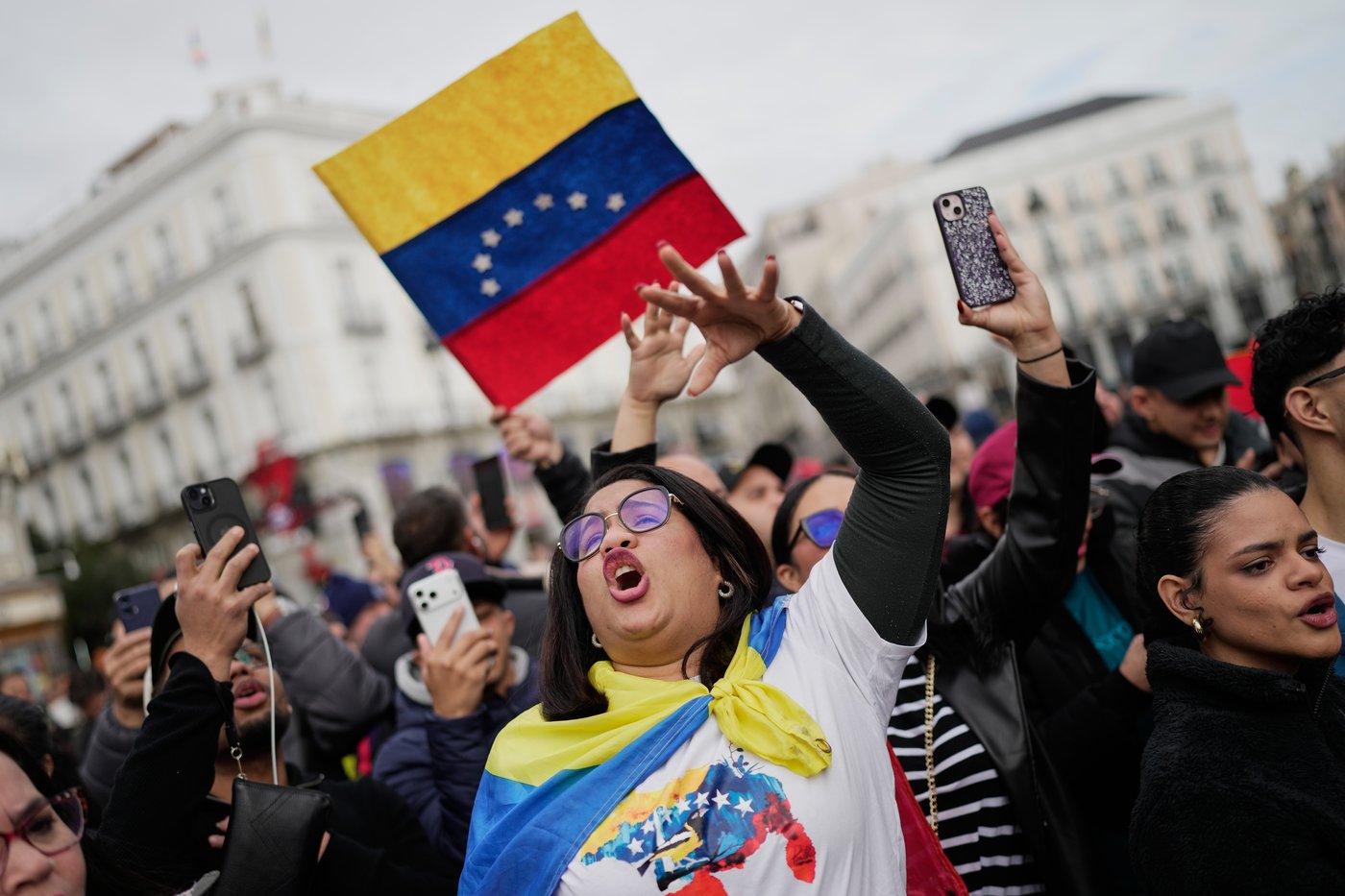 Photos show people reacting to the US capture of Venezuelan President Nicolas Maduro | iNFOnews.ca