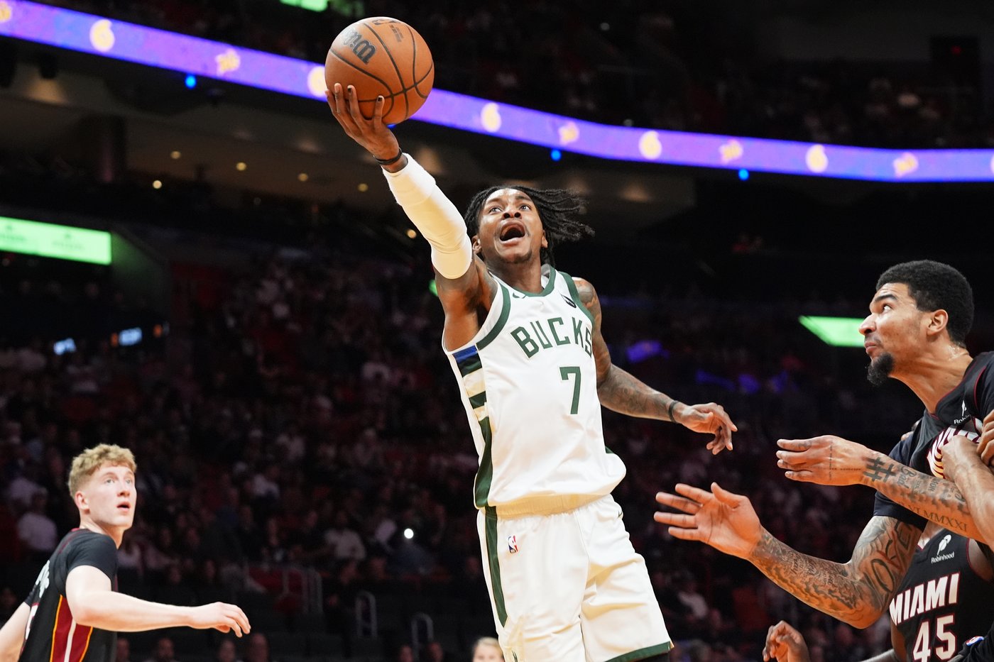 Pelle Larsson scores 28, Bam Adebayo adds 21 and Heat top Bucks 112-105 for 7th consecutive win | iNFOnews.ca