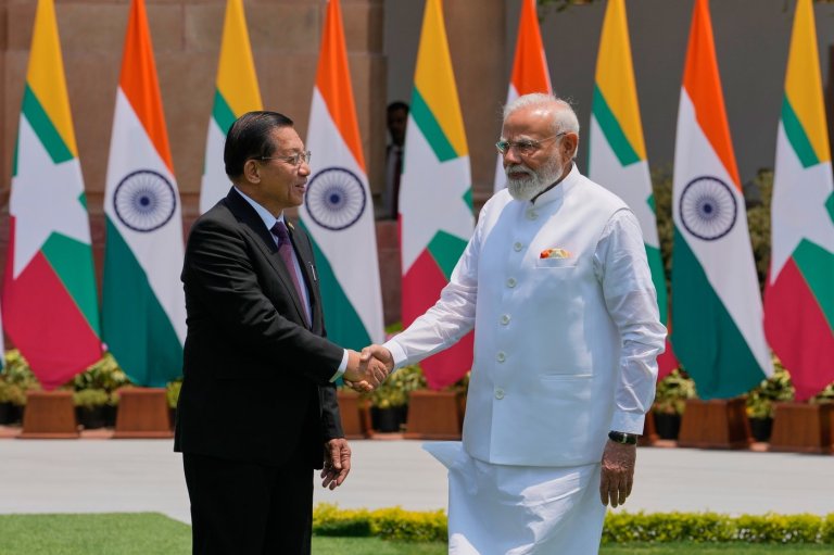 Modi meets Myanmar's military-backed president as India says engagement will continue | iNFOnews.ca